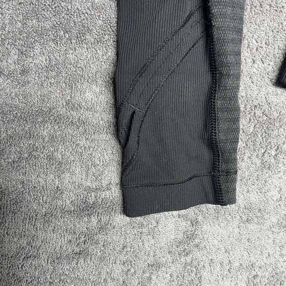 Lululemon Women Activewear Jacket 8 Black Bhakti Yoga Asymmetric Full Zip - Picture 5 of 10